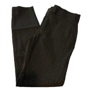 Joe B by Joe Benbasset Pull-On Leggings Black Geometric Low-Rise Size Med #0077